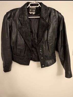 Vintage Black Leather Jacket